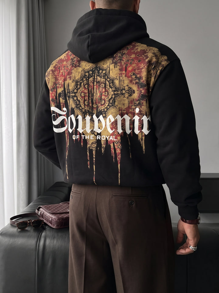Oversize Souvenir Hoodie - Black