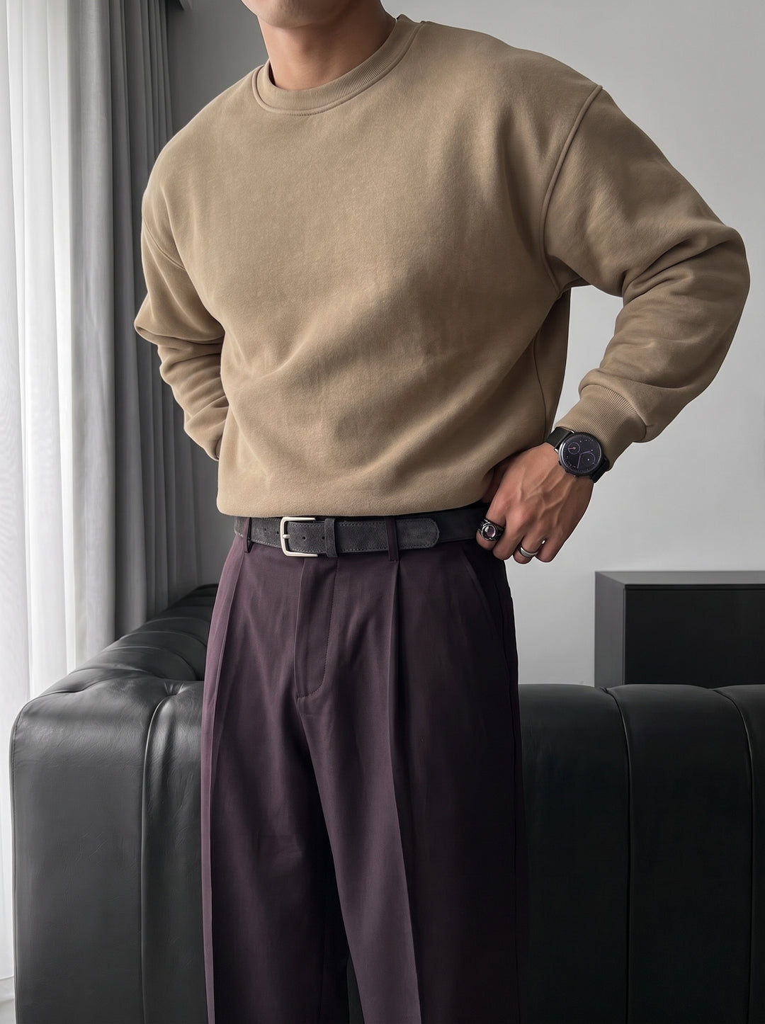 Oversize Basic Sweater - Simply Taupe