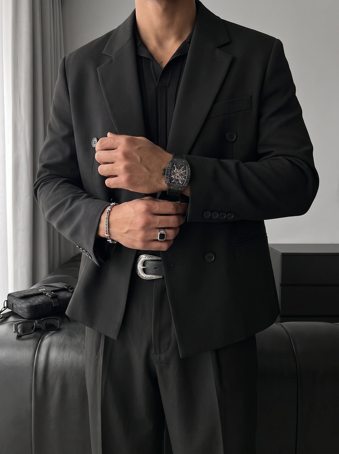 Oversize Tailored Suit - Black