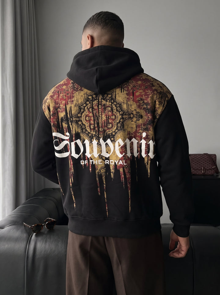 Oversize Souvenir Hoodie - Black