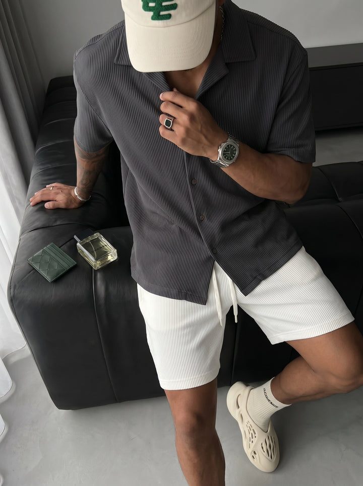 Oversize Cord Shirt - Anthracite