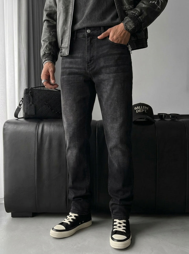 Regular Fit Jeans  - Black