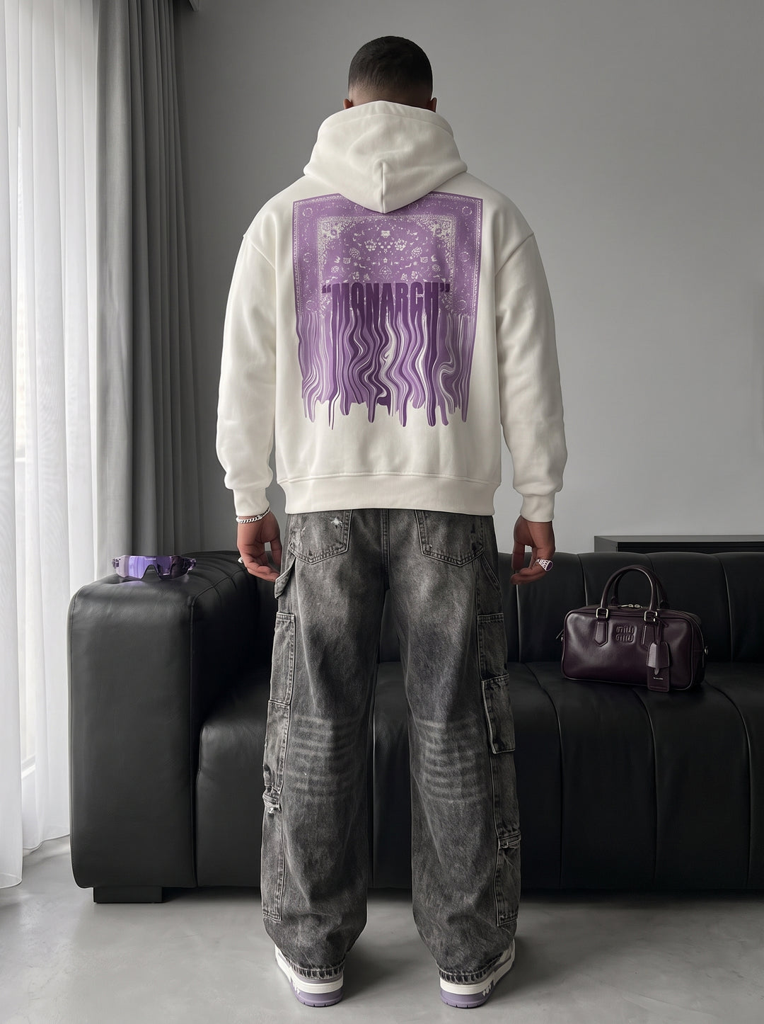 Oversize Monarch Hoodie - Ecru