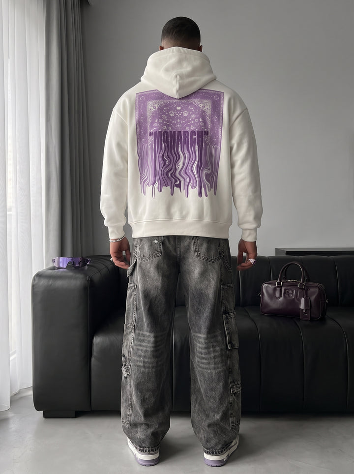 Oversize Monarch Hoodie - Ecru