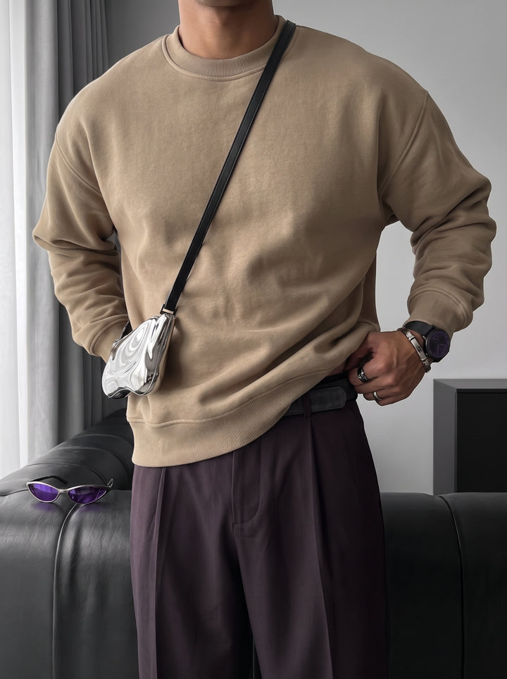 Oversize Basic Sweater - Simply Taupe