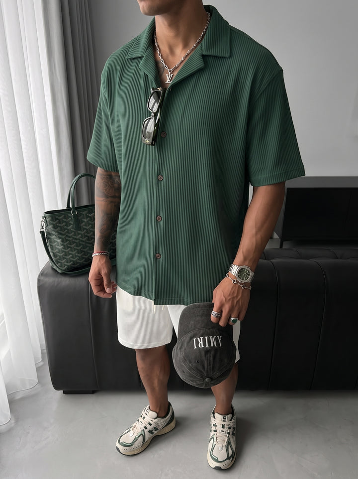 Oversize Cord Shirt - Green