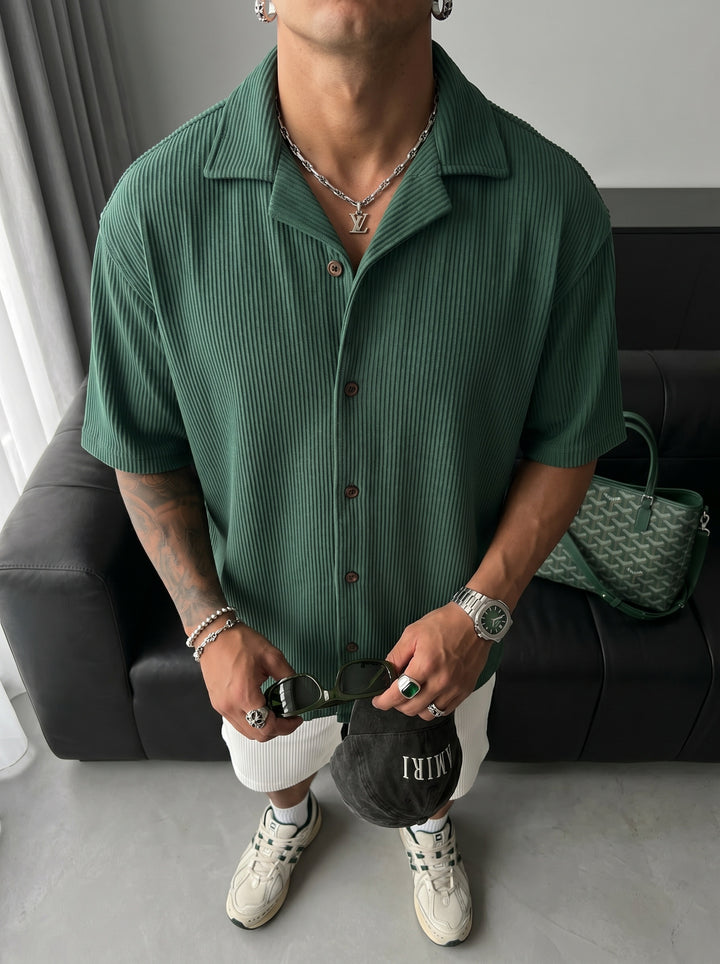 Oversize Cord Shirt - Green