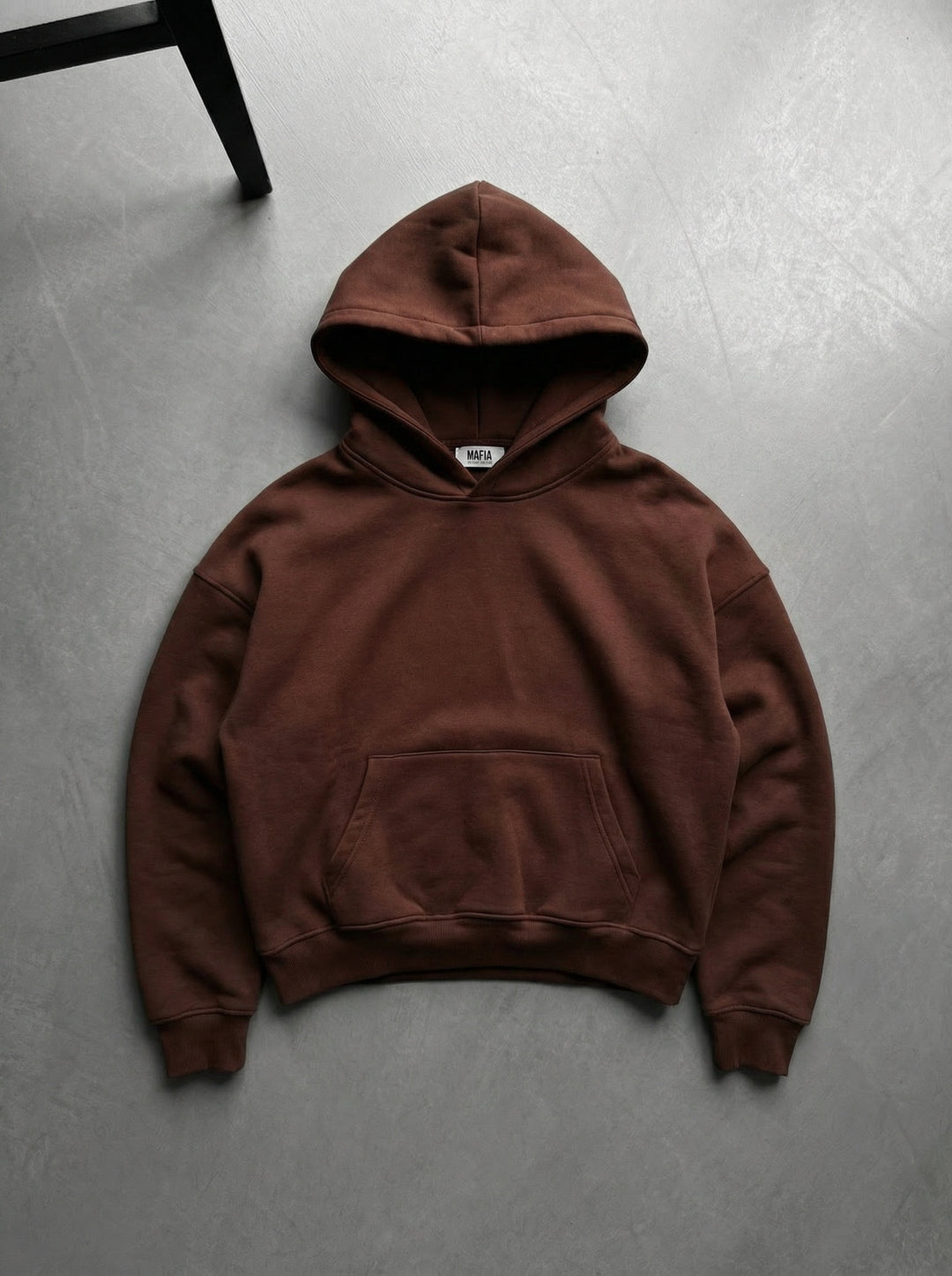 Oversize Basic Hoodie - Chocolate Brown