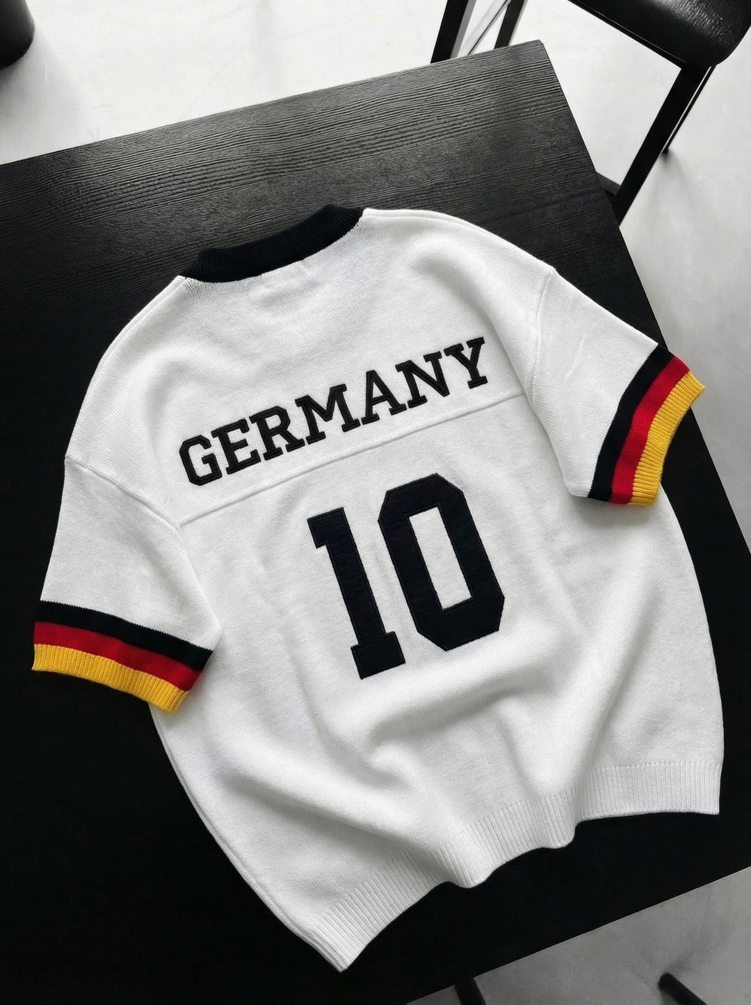 Oversize Germany Knit T-shirt - White