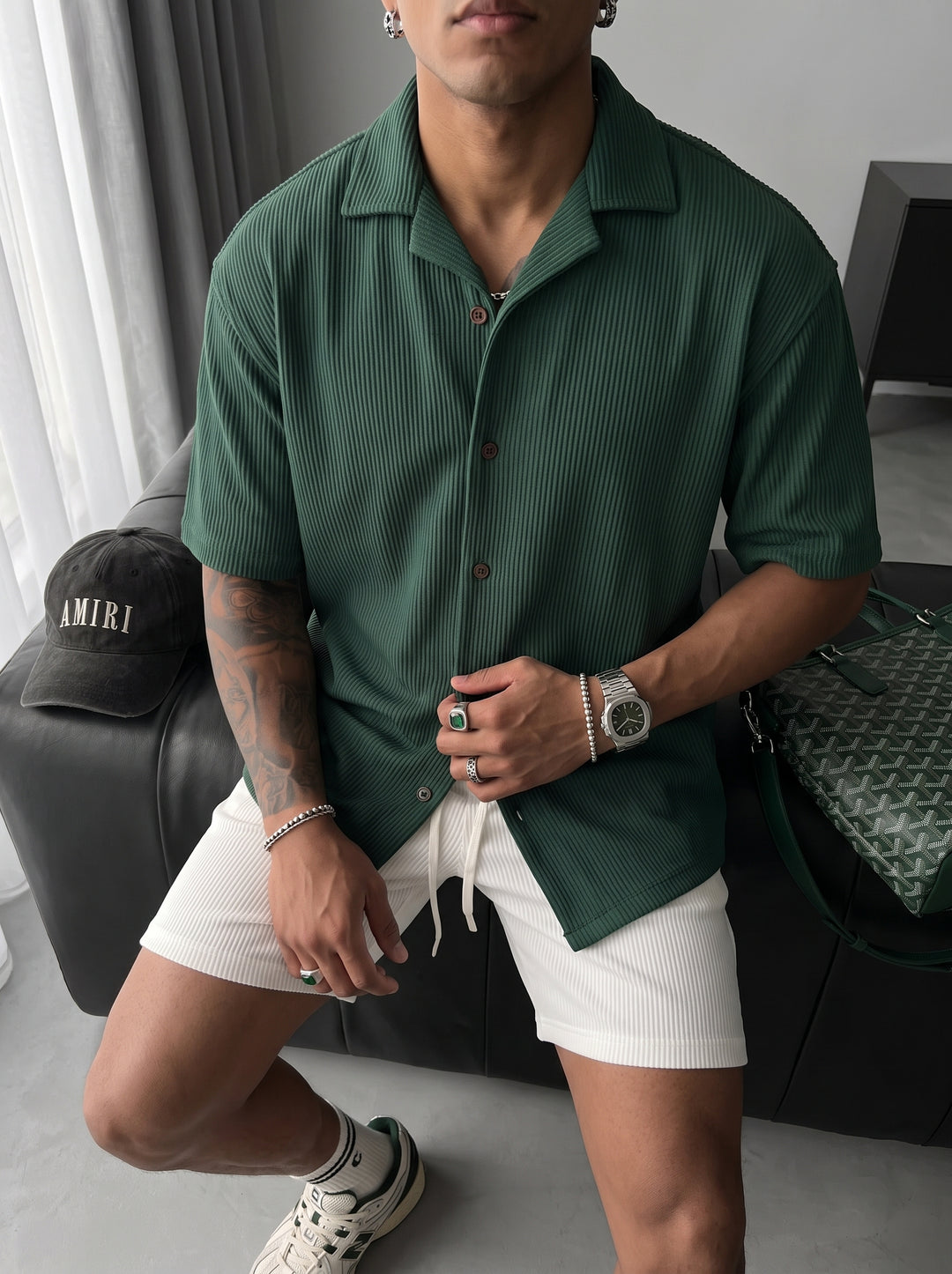 Oversize Cord Shirt - Green