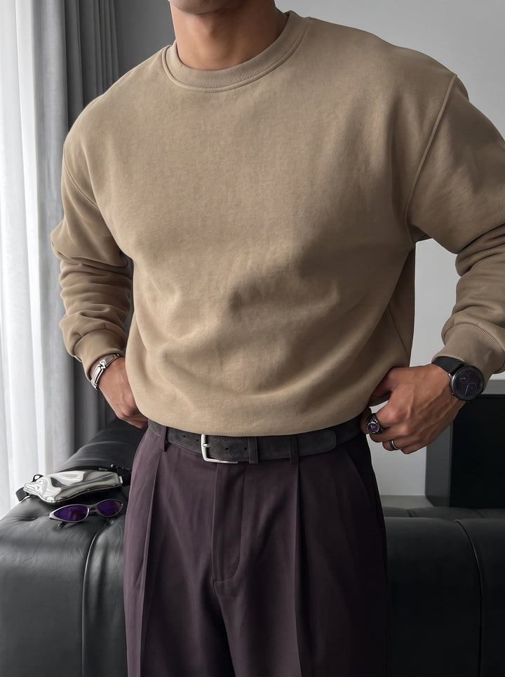 Oversize Basic Sweater - Simply Taupe