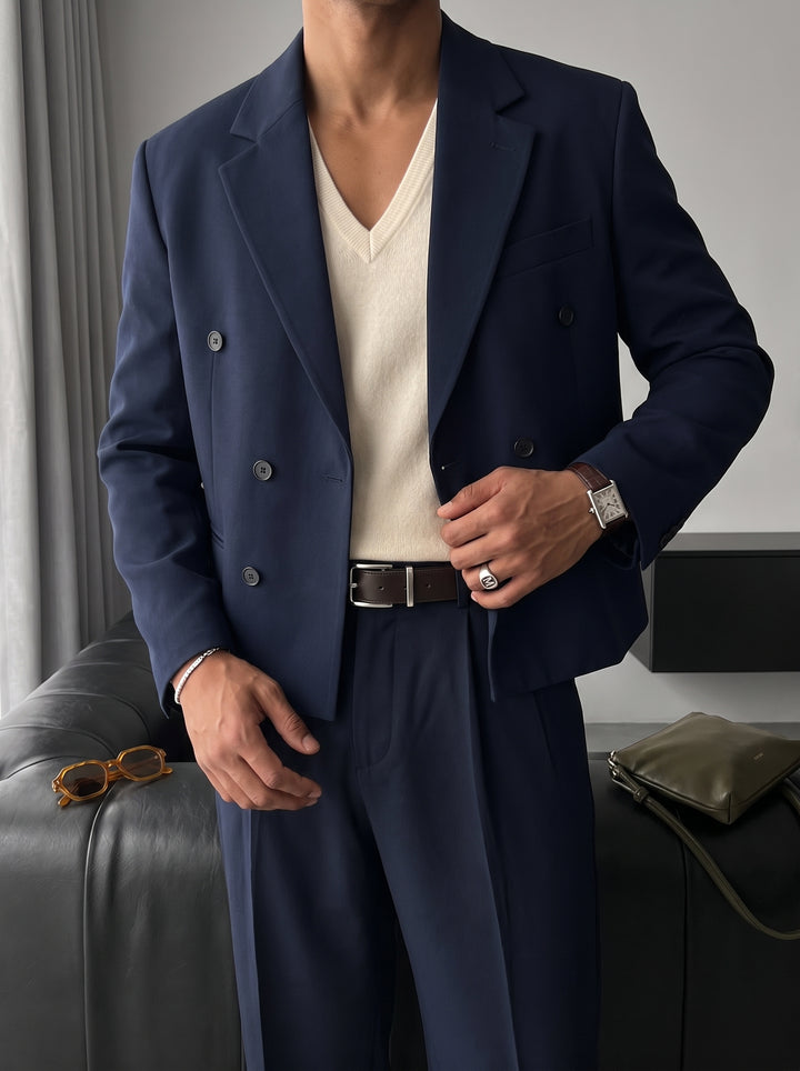 Oversize Tailored Suit - Navy Blue