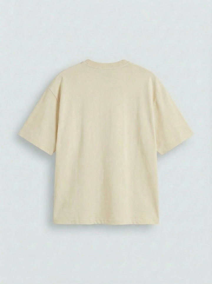 Oversize Basic T-Shirt - Light Beige