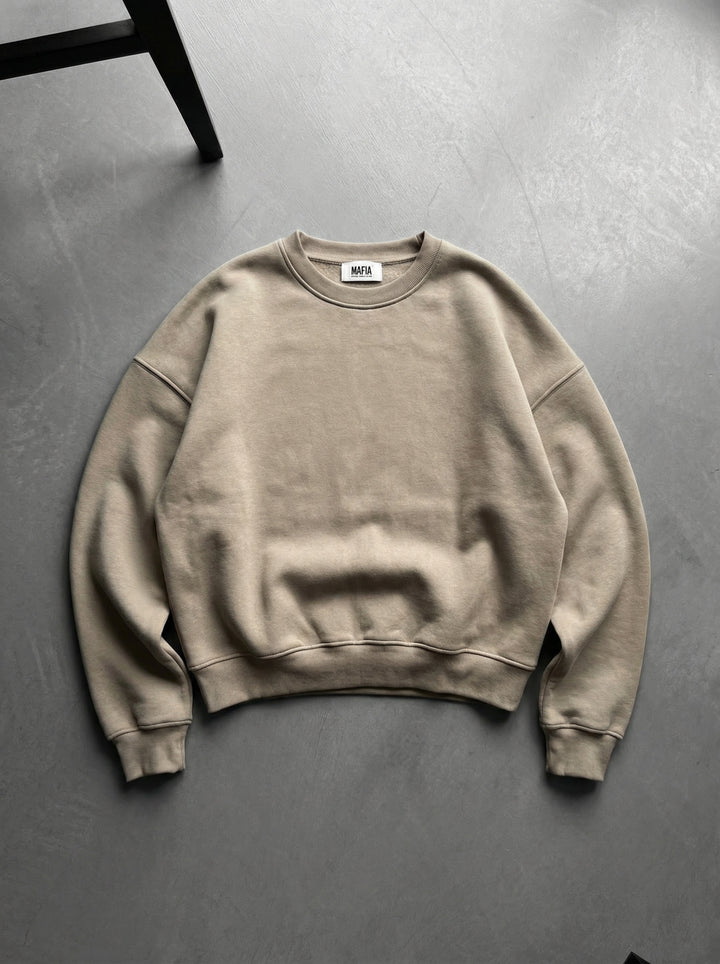 Oversize Basic Sweater - Simply Taupe