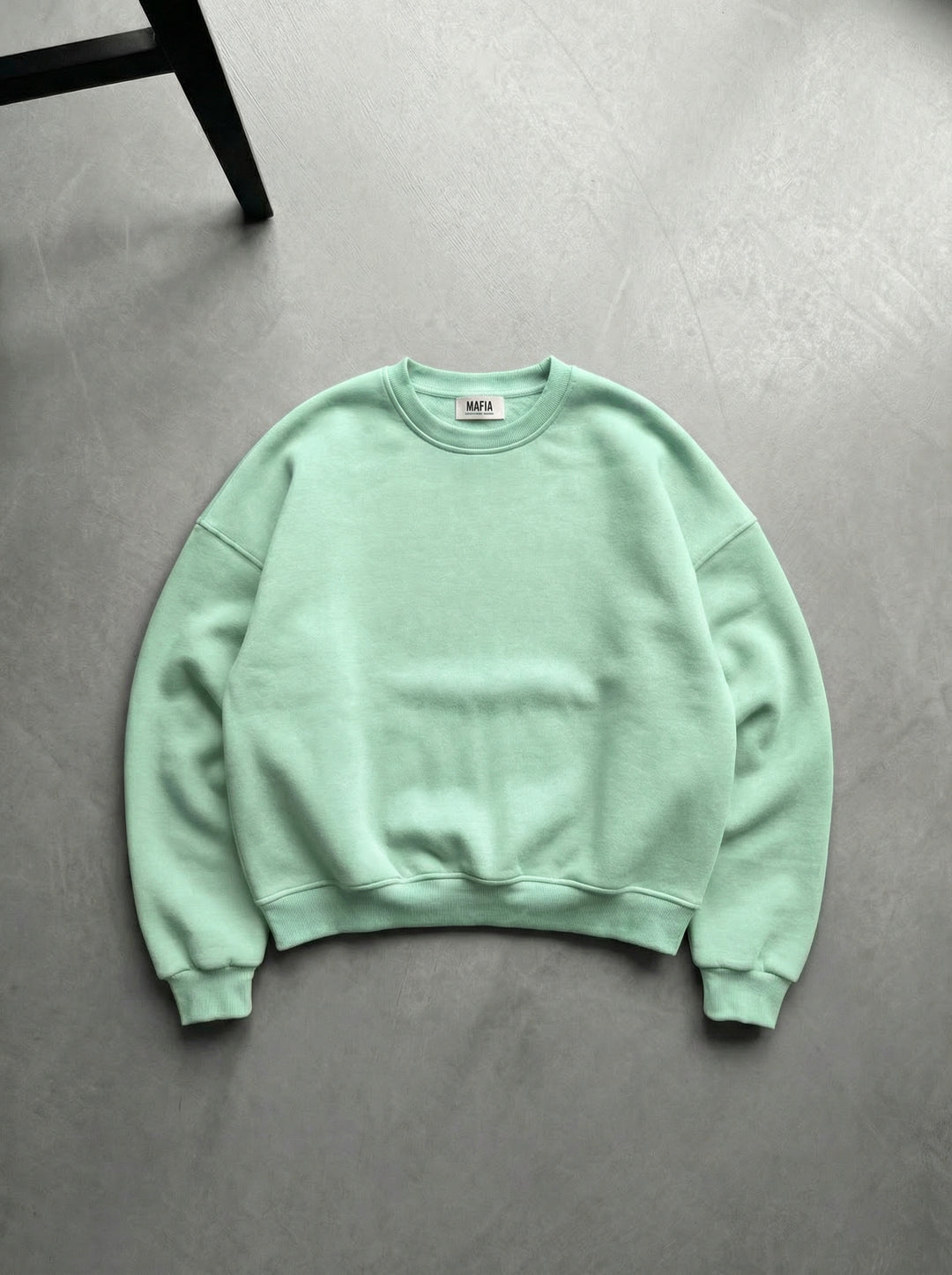 Oversize Basic Sweater - Misty Jade