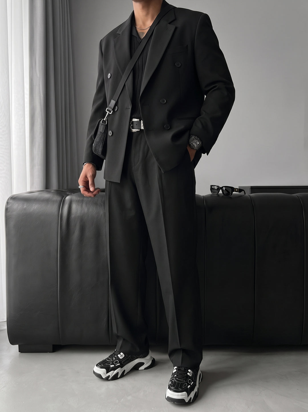 Oversize Tailored Suit - Black