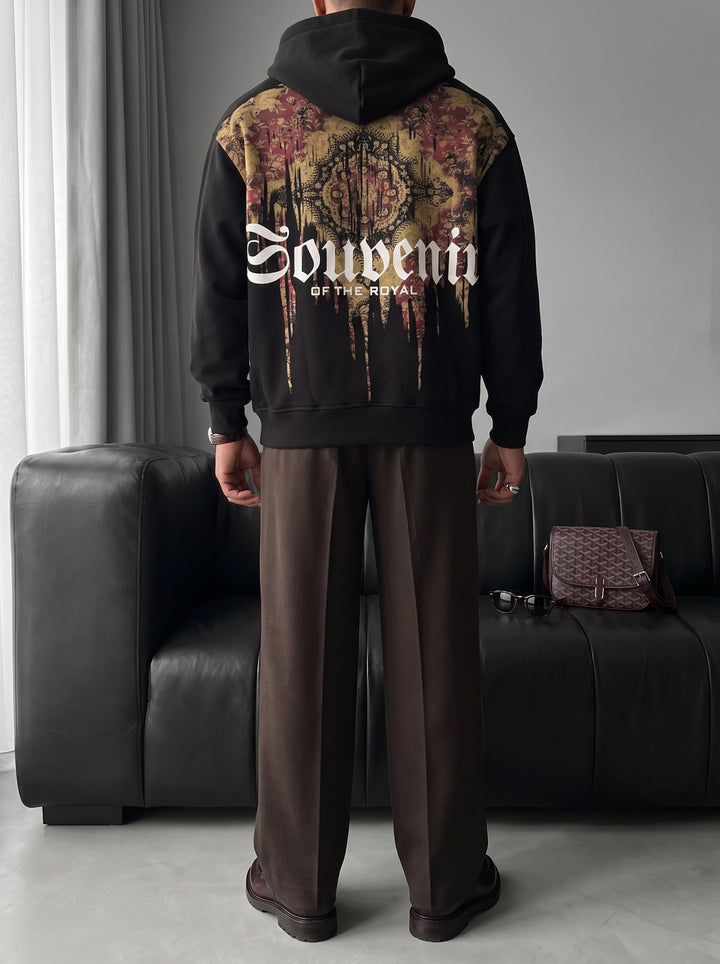 Oversize Souvenir Hoodie - Black