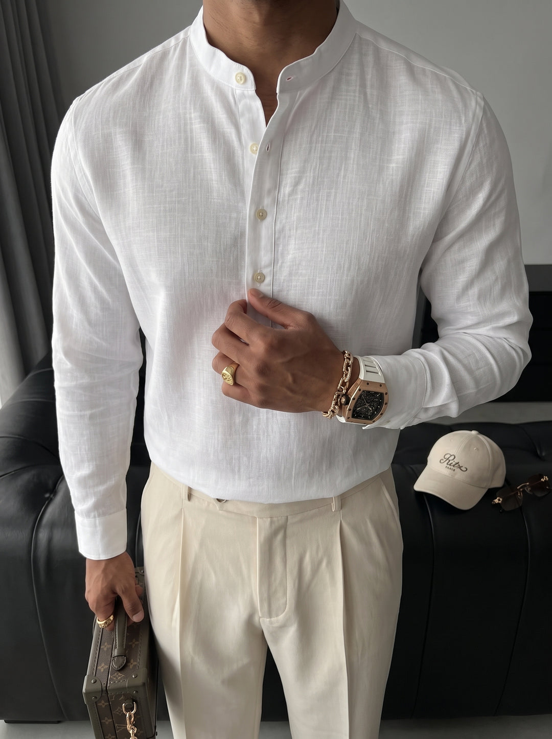 Regular Fit Cotton Shirt - White