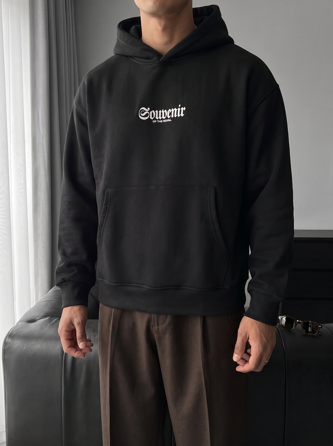 Oversize Souvenir Hoodie - Black
