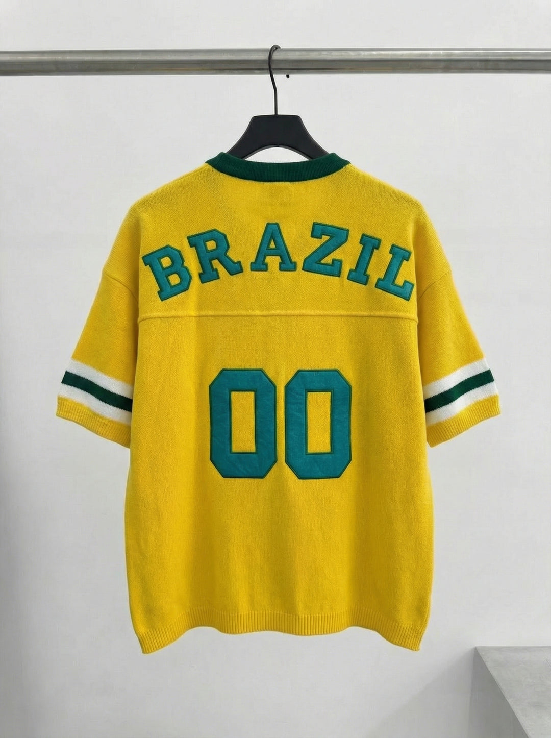 Oversize Brazil Knit T-shirt - Yellow