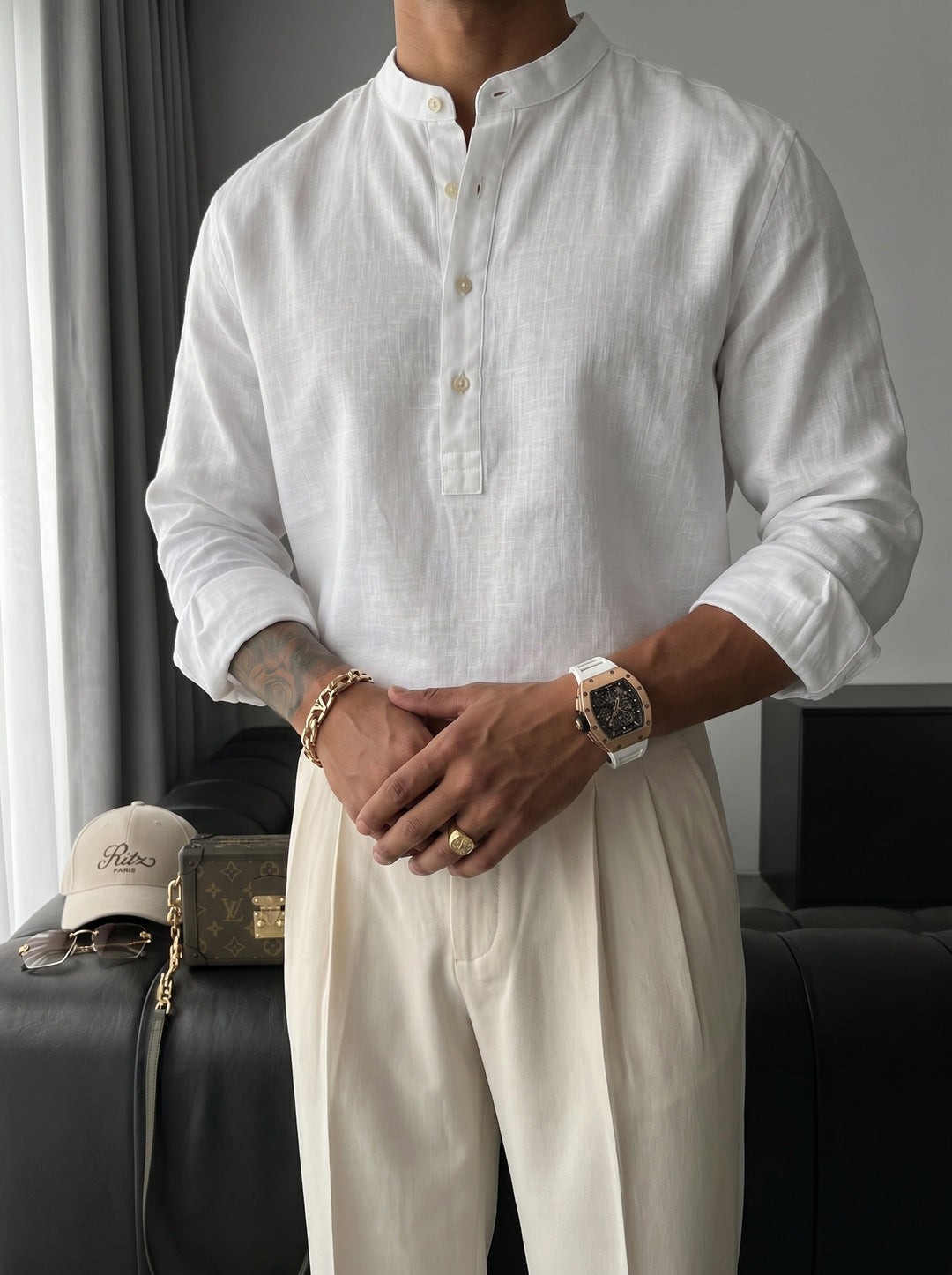 Regular Fit Cotton Shirt - White