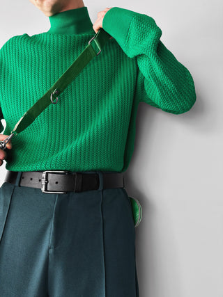 Oversize Knit Sweater - Green